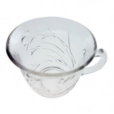 set 6 cesti KIM tulip 748 din sticla transparenta fara farfurie 200 ml