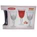 set 6 pahare cu picior MG melodya mare din sticla transparenta 250 ml