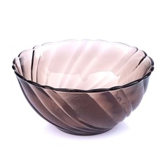 set 1 bol rotund DURALEX mediu model din sticla termorezistenta fume 225 mm 2000 ml