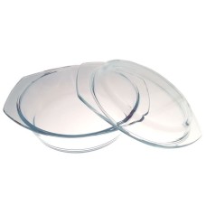 set 1 vas yena rotund cu capac MIJOTEX 1.5 l din sticla termorezistenta transparenta 1500 ml