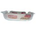 vas yena dreptunghiular MIJOTEX 1.3 l din sticla termorezistenta transparenta 1300 ml
