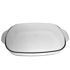 set 1 vas yena dreptunghiular MIJOTEX 3.9 l din sticla termorezistenta transparenta 3900 ml