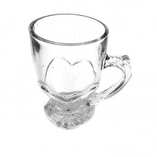 set 6 cani KIM fayrouz din sticla transparenta 150 ml