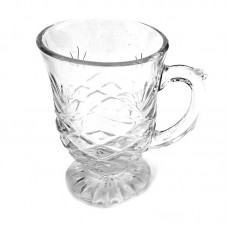 set 6 cani KIM mica elandalos din sticla transparenta 150 ml