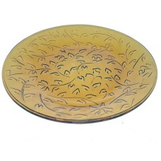 set 6 farfurii intinse rotunde KIM le 7s din sticla vermeil