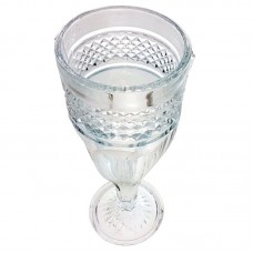 set 6 pahare cu picior KIM kaset alafrah din sticla transparenta 200 ml